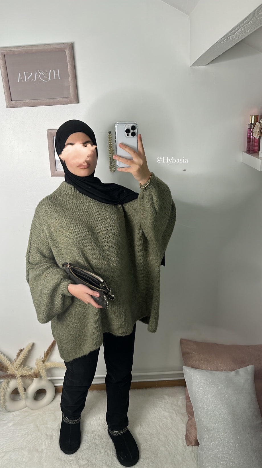 Maxi sweater khaki Hybasia Paris